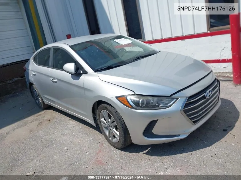 5NPD74LF7HH176126 2017 Hyundai Elantra Se