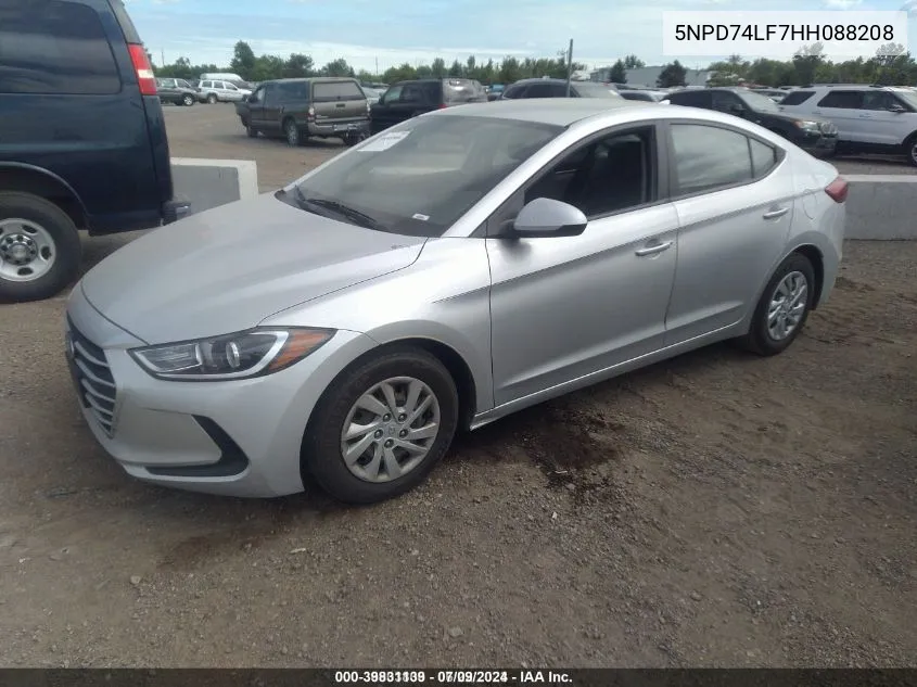 5NPD74LF7HH088208 2017 Hyundai Elantra Se