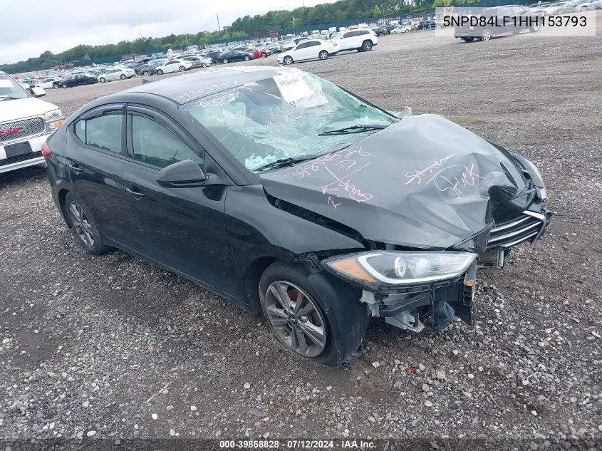 5NPD84LF1HH153793 2017 Hyundai Elantra Se