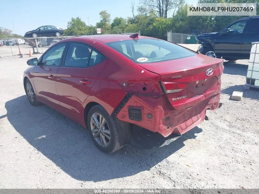 KMHD84LF9HU207469 2017 Hyundai Elantra Se