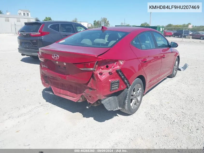 2017 Hyundai Elantra Se VIN: KMHD84LF9HU207469 Lot: 40268360