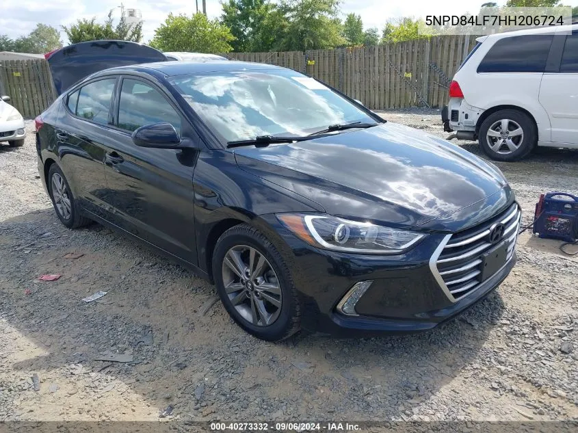 5NPD84LF7HH206724 2017 Hyundai Elantra Value Edition