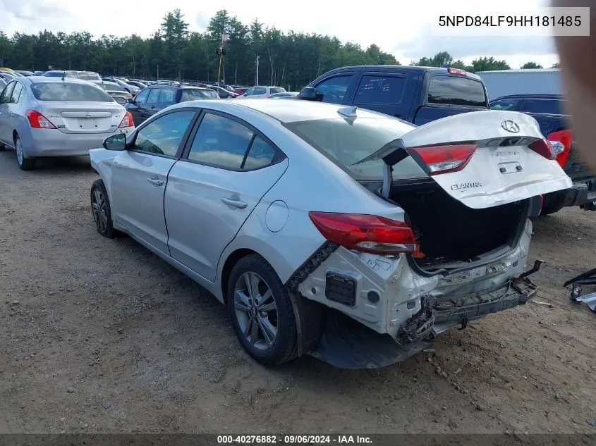 5NPD84LF9HH181485 2017 Hyundai Elantra Se