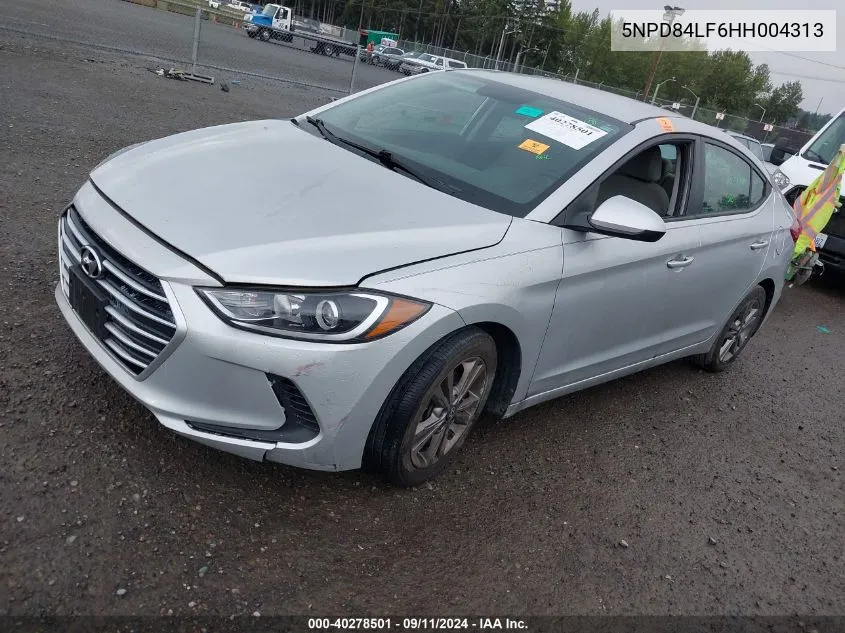 5NPD84LF6HH004313 2017 Hyundai Elantra Se/Value/Limited