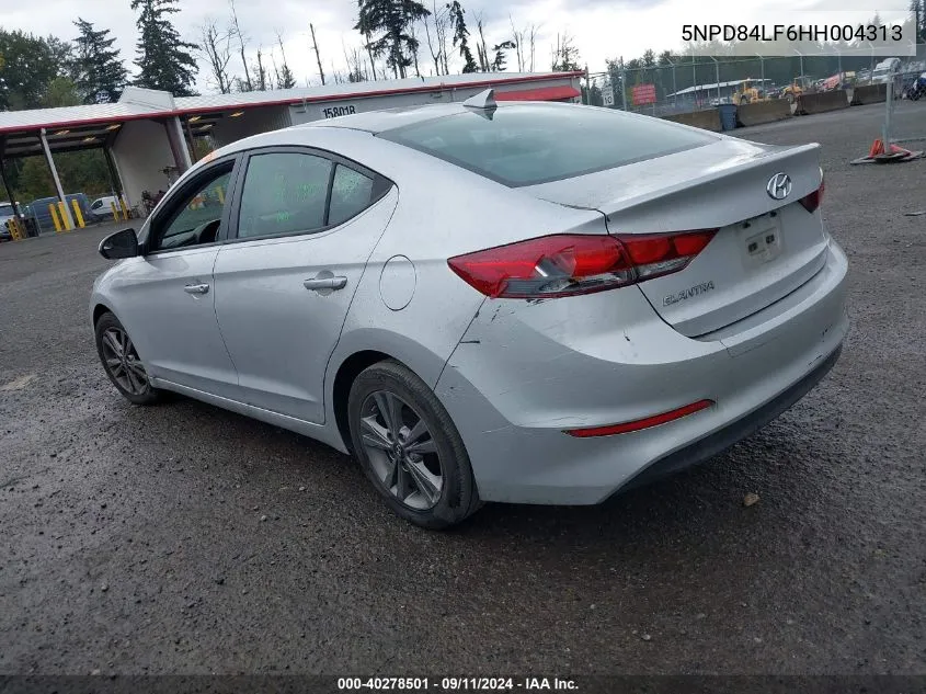 5NPD84LF6HH004313 2017 Hyundai Elantra Se/Value/Limited