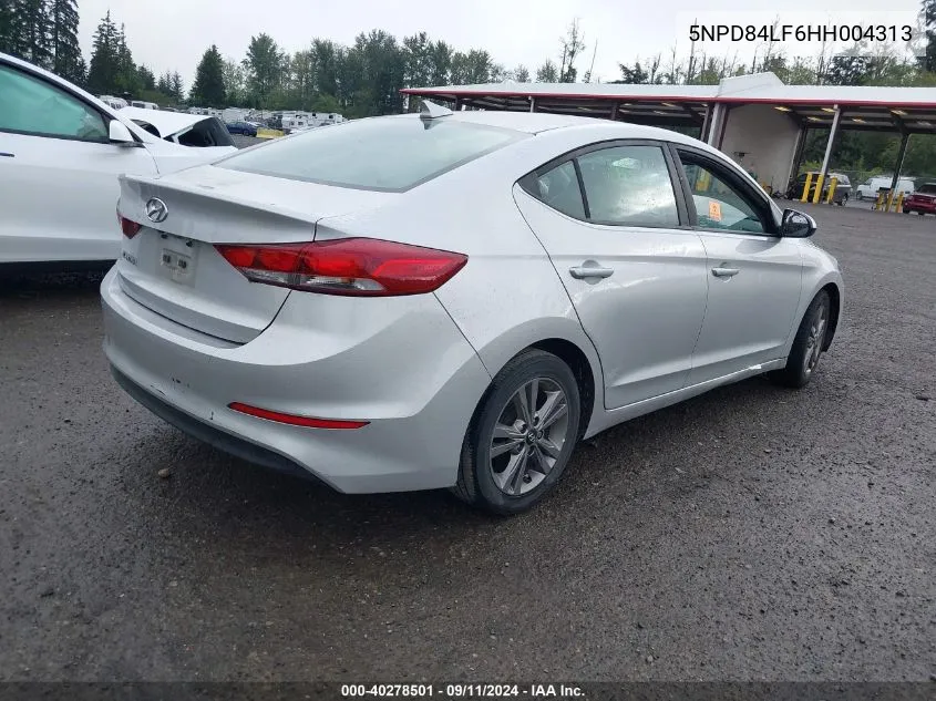 2017 Hyundai Elantra Se/Value/Limited VIN: 5NPD84LF6HH004313 Lot: 40278501