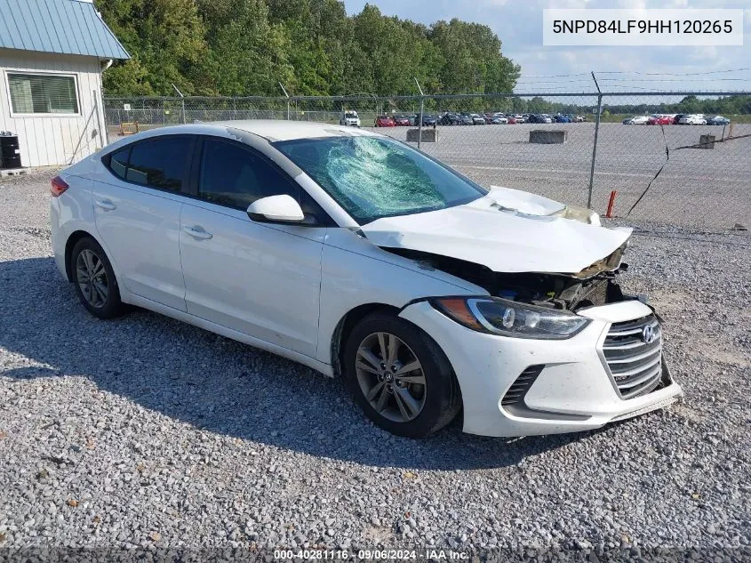 2017 Hyundai Elantra Se VIN: 5NPD84LF9HH120265 Lot: 40281116