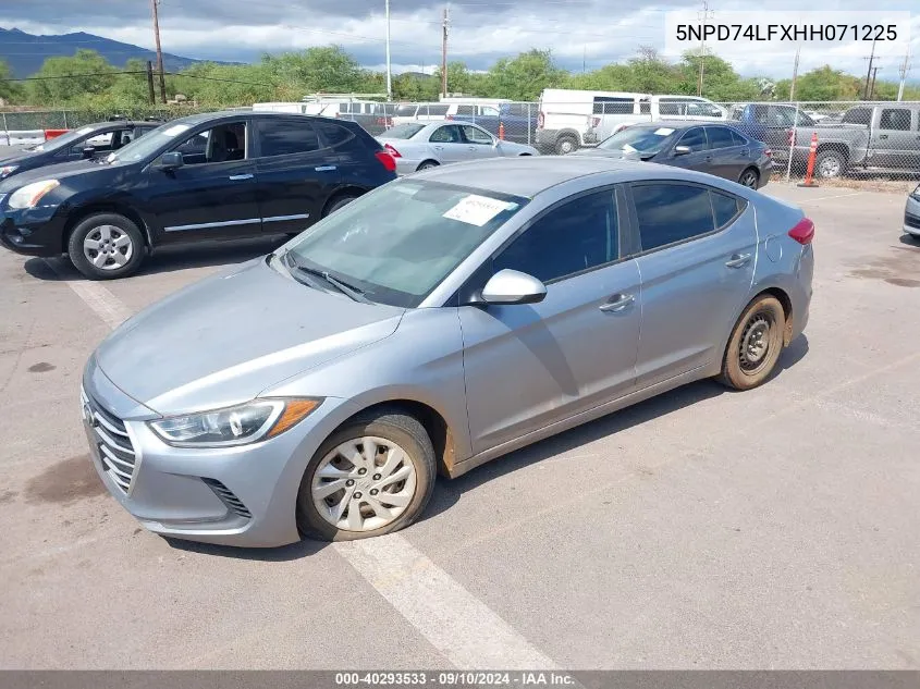 5NPD74LFXHH071225 2017 Hyundai Elantra Se