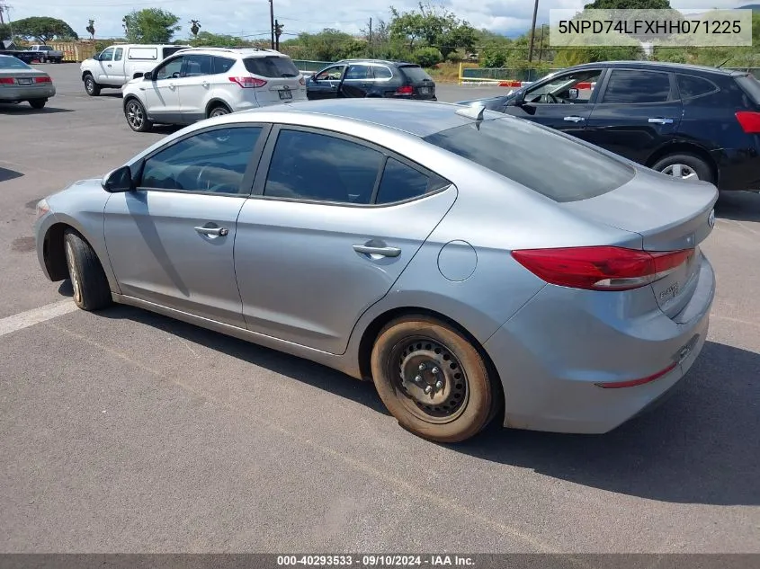 2017 Hyundai Elantra Se VIN: 5NPD74LFXHH071225 Lot: 40293533