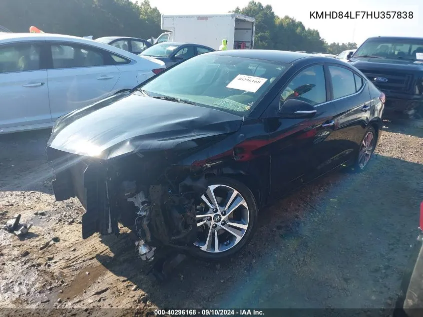 KMHD84LF7HU357838 2017 Hyundai Elantra Se/Value/Limited