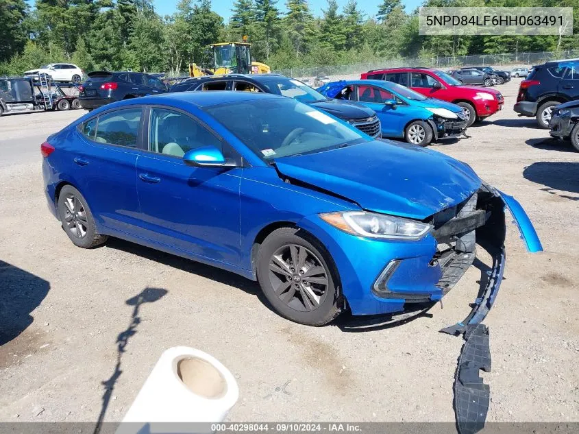 5NPD84LF6HH063491 2017 Hyundai Elantra Se