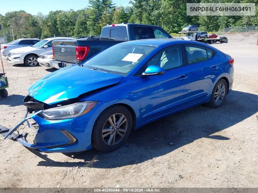 2017 Hyundai Elantra Se VIN: 5NPD84LF6HH063491 Lot: 40298044