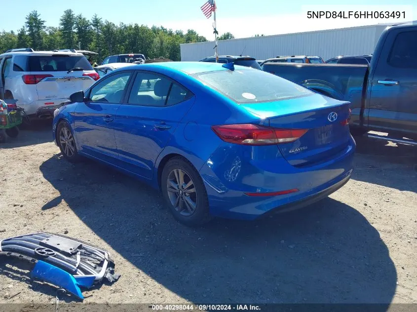 2017 Hyundai Elantra Se VIN: 5NPD84LF6HH063491 Lot: 40298044