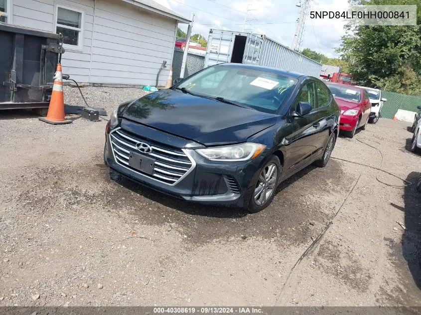 5NPD84LF0HH000841 2017 Hyundai Elantra Se