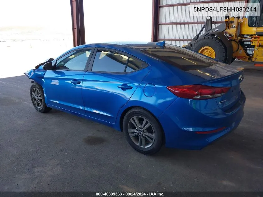 2017 Hyundai Elantra Se VIN: 5NPD84LF8HH080244 Lot: 40309363