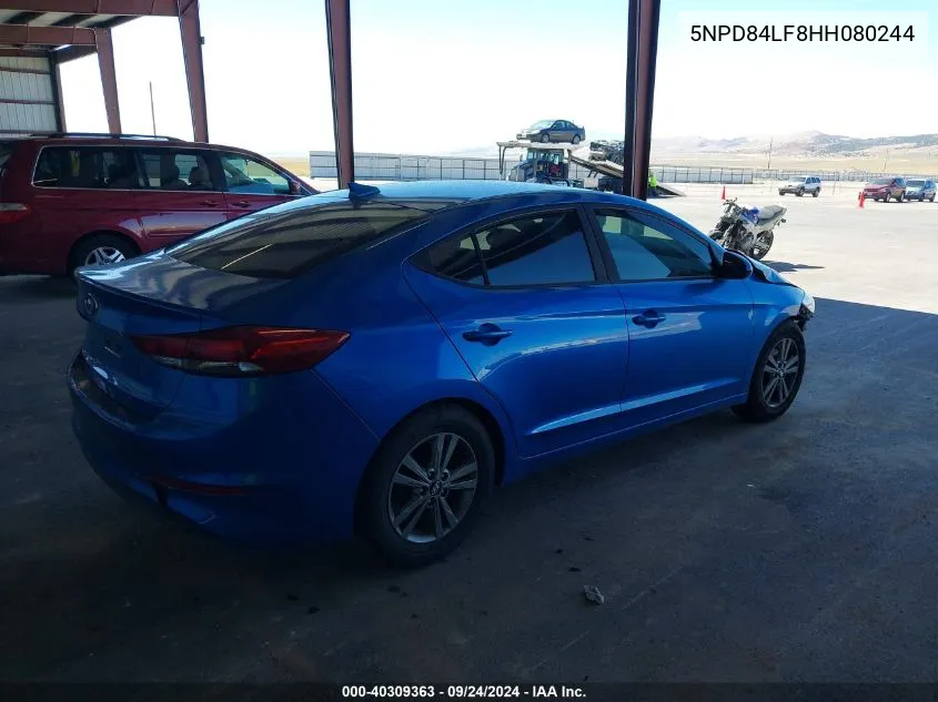 5NPD84LF8HH080244 2017 Hyundai Elantra Se