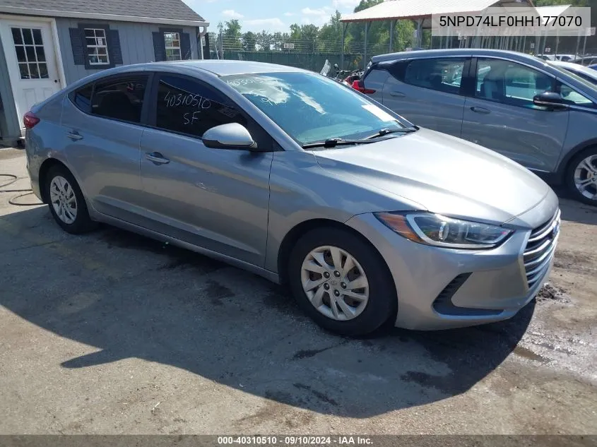 5NPD74LF0HH177070 2017 Hyundai Elantra Se