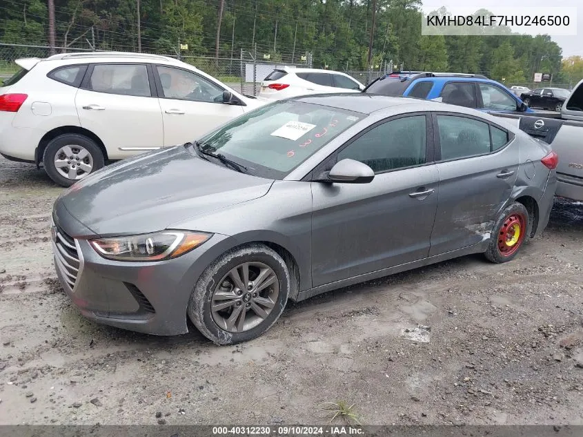 2017 Hyundai Elantra Se VIN: KMHD84LF7HU246500 Lot: 40312230