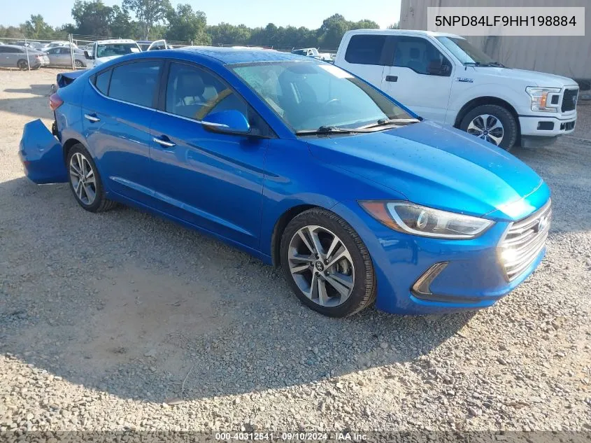 2017 Hyundai Elantra Se/Value/Limited VIN: 5NPD84LF9HH198884 Lot: 40312541