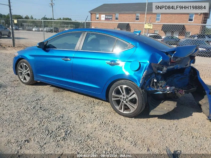 2017 Hyundai Elantra Se/Value/Limited VIN: 5NPD84LF9HH198884 Lot: 40312541