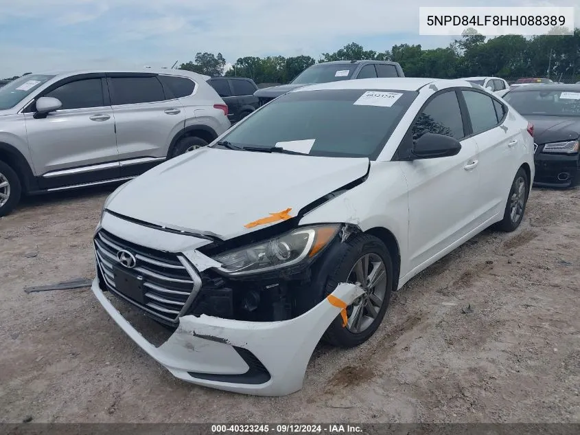 2017 Hyundai Elantra Se VIN: 5NPD84LF8HH088389 Lot: 40323245