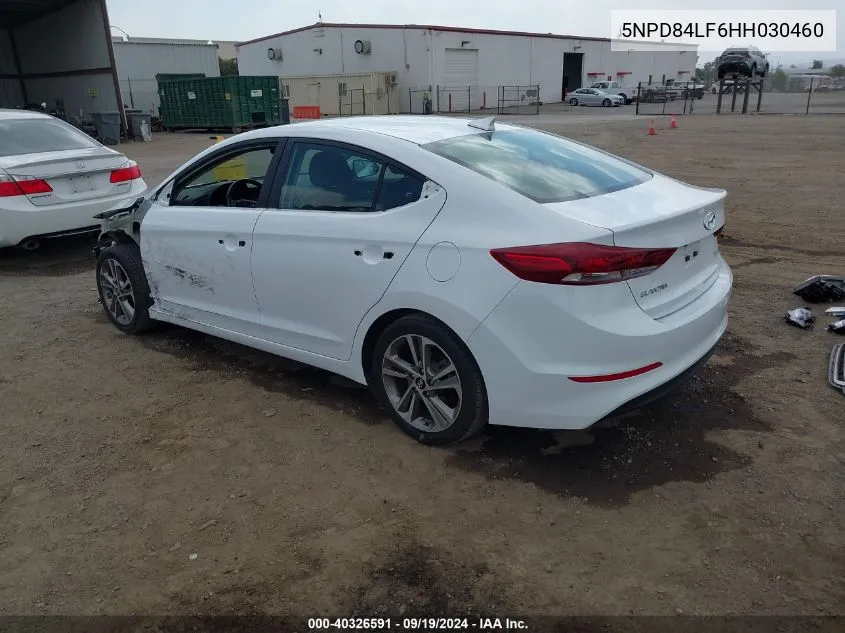 5NPD84LF6HH030460 2017 Hyundai Elantra Limited