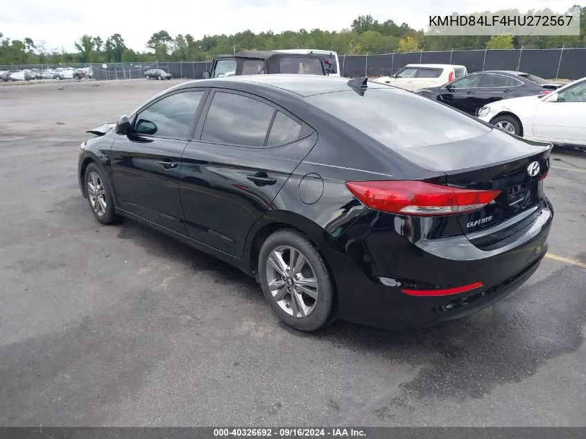 KMHD84LF4HU272567 2017 Hyundai Elantra Value Edition