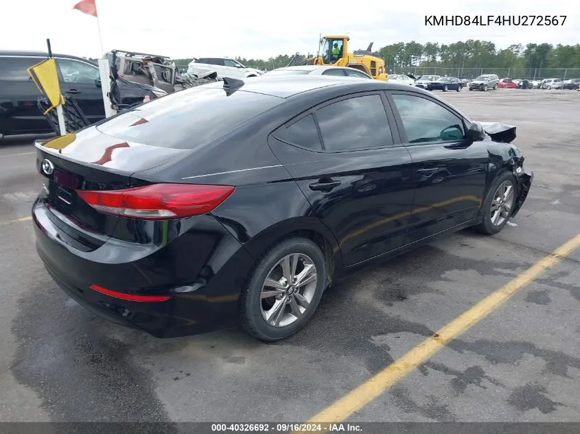 KMHD84LF4HU272567 2017 Hyundai Elantra Value Edition