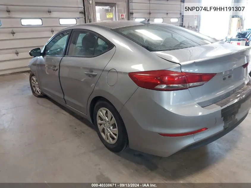 5NPD74LF9HH191307 2017 Hyundai Elantra Se