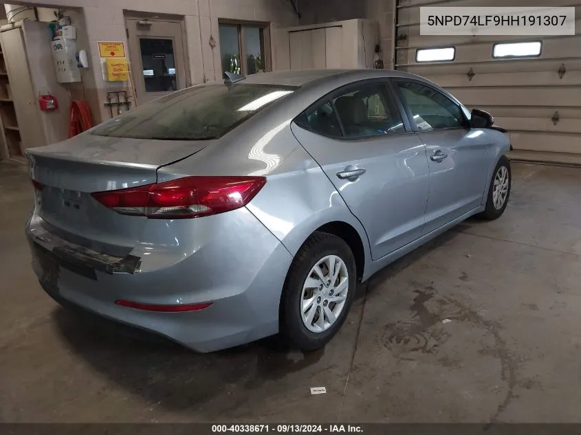 5NPD74LF9HH191307 2017 Hyundai Elantra Se