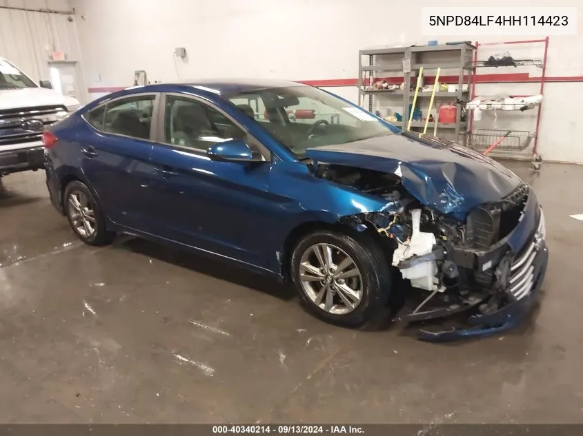 5NPD84LF4HH114423 2017 Hyundai Elantra Se