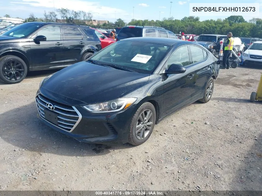 2017 Hyundai Elantra Se VIN: 5NPD84LFXHH012673 Lot: 40341775