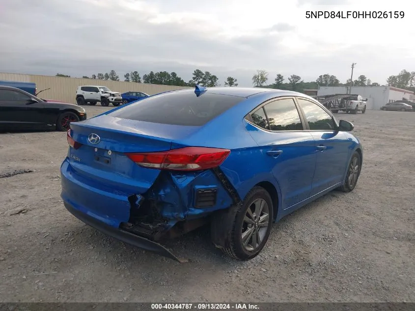 5NPD84LF0HH026159 2017 Hyundai Elantra Se/Value/Limited