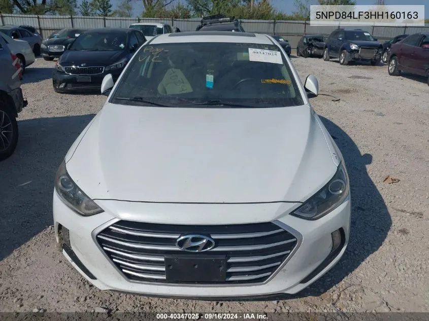 2017 Hyundai Elantra Se/Value/Limited VIN: 5NPD84LF3HH160163 Lot: 40347025