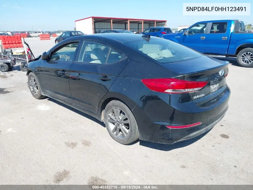 5NPD84LF0HH123491 2017 Hyundai Elantra Se