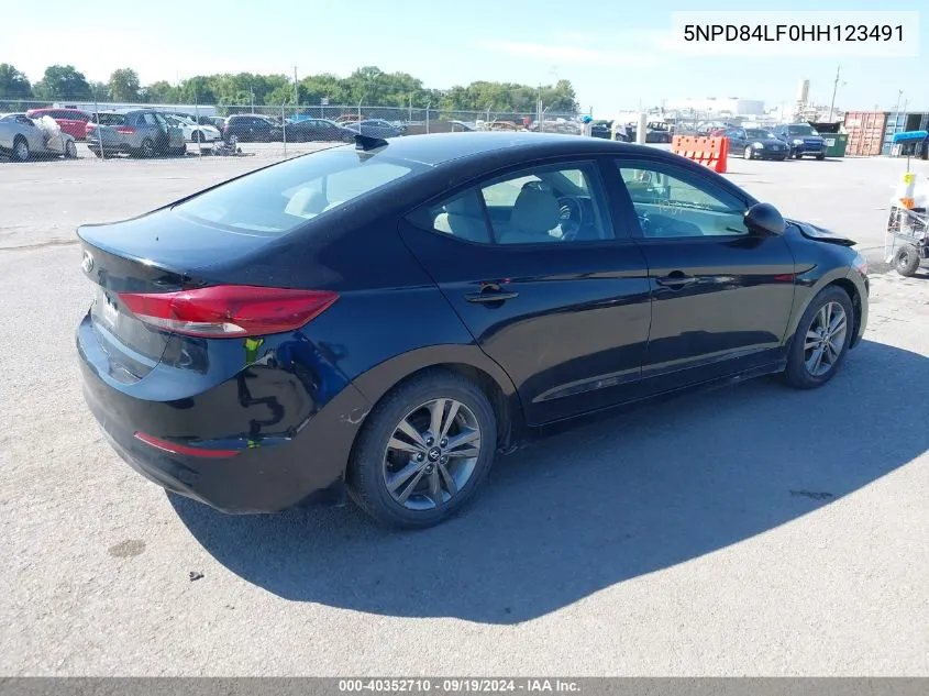 5NPD84LF0HH123491 2017 Hyundai Elantra Se