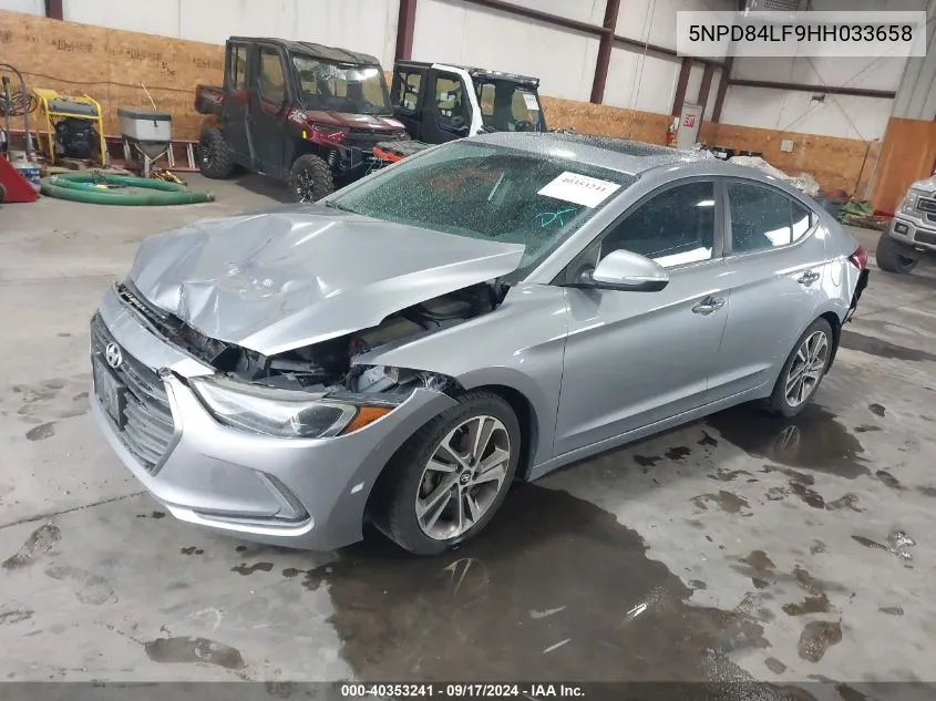 5NPD84LF9HH033658 2017 Hyundai Elantra Limited