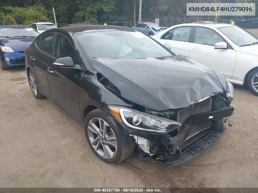 2017 Hyundai Elantra Limited VIN: KMHD84LF4HU279096 Lot: 40357786