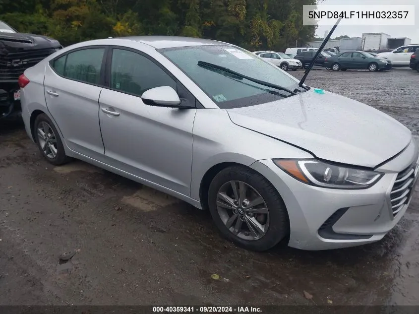 5NPD84LF1HH032357 2017 Hyundai Elantra Se