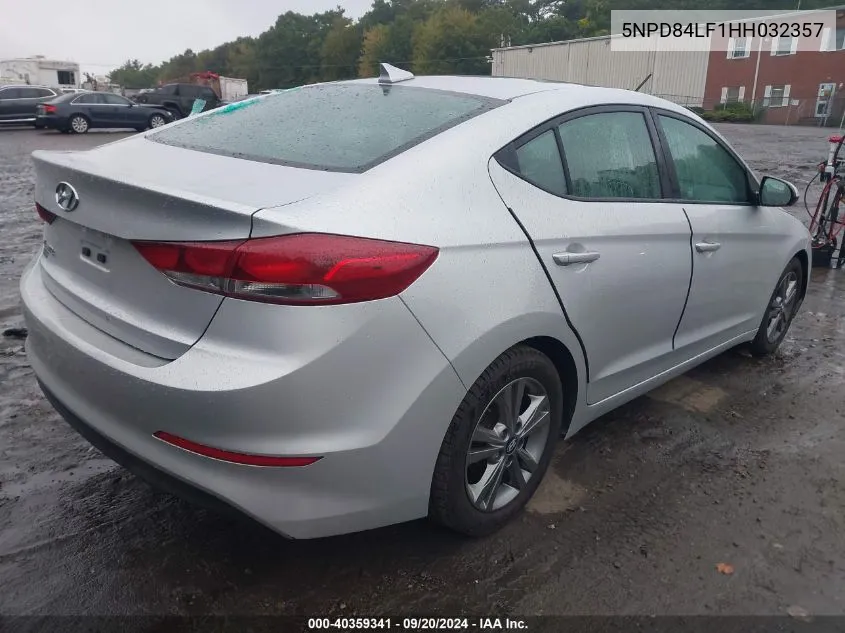 2017 Hyundai Elantra Se VIN: 5NPD84LF1HH032357 Lot: 40359341