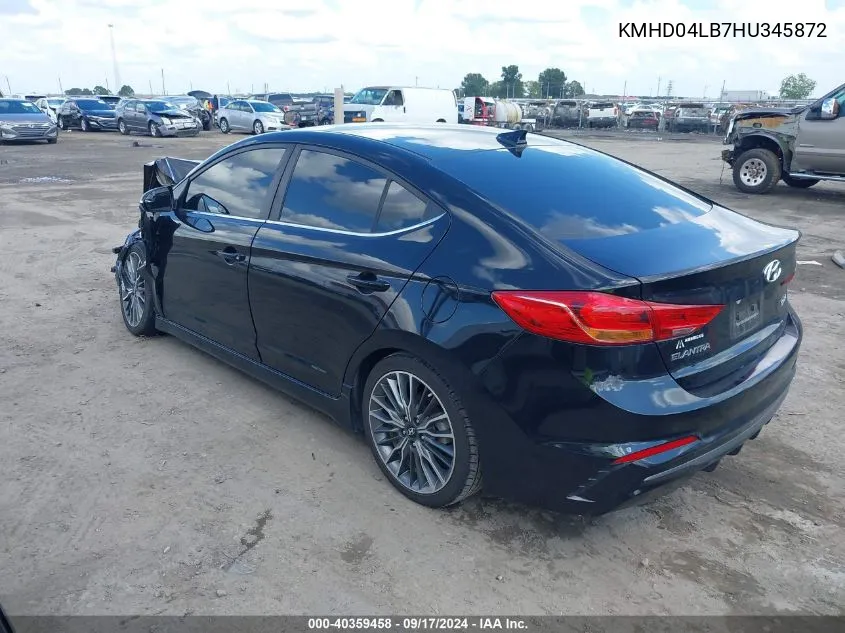 KMHD04LB7HU345872 2017 Hyundai Elantra Sport