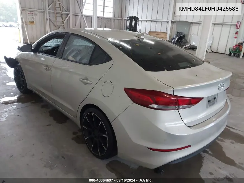 KMHD84LF0HU425588 2017 Hyundai Elantra Value Edition