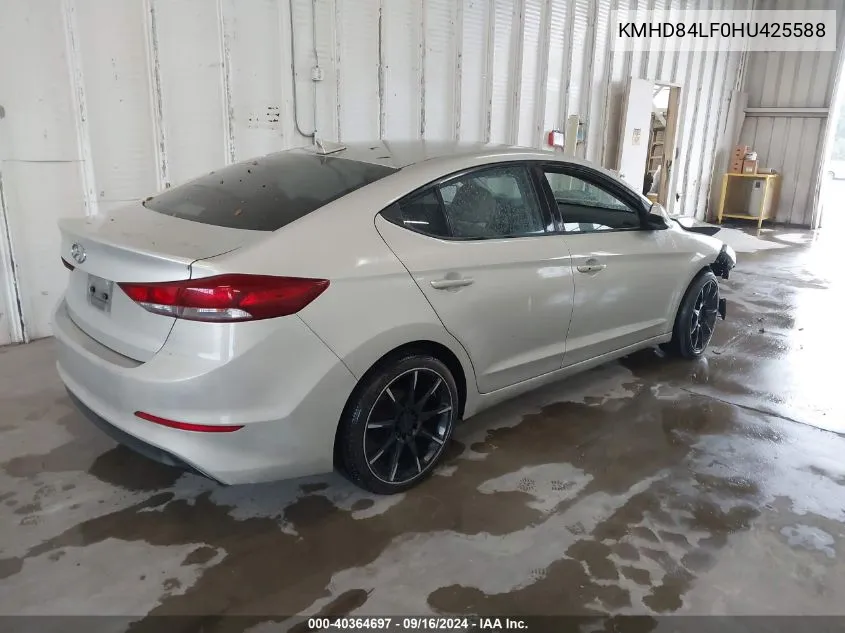 KMHD84LF0HU425588 2017 Hyundai Elantra Value Edition