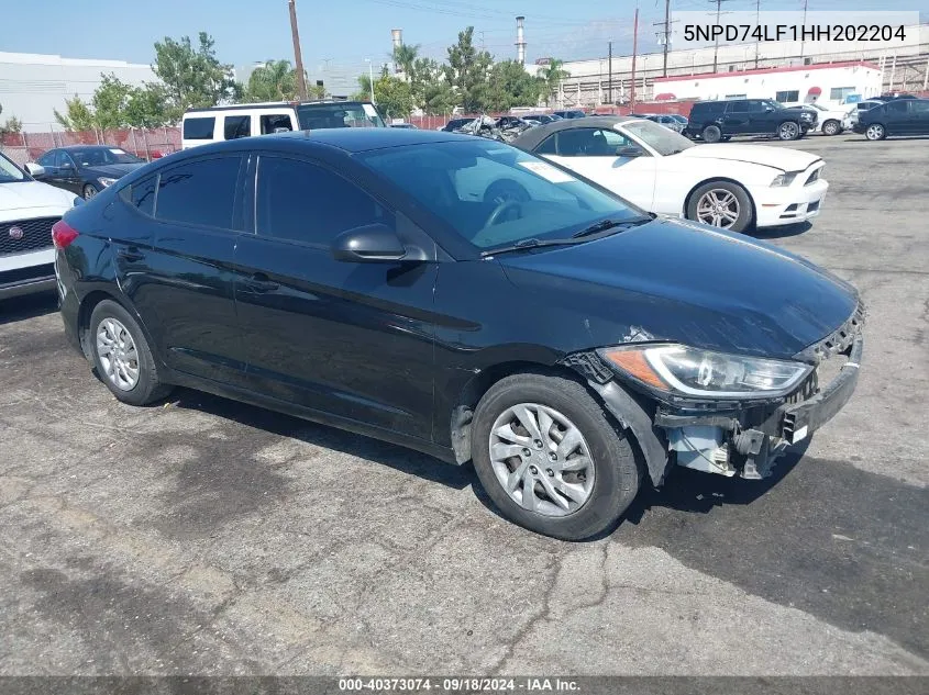 5NPD74LF1HH202204 2017 Hyundai Elantra Se