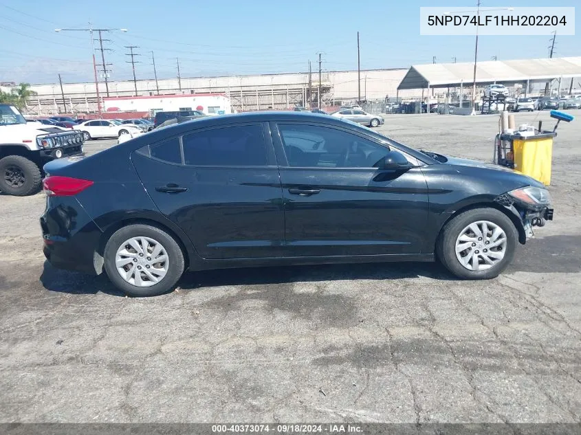 5NPD74LF1HH202204 2017 Hyundai Elantra Se