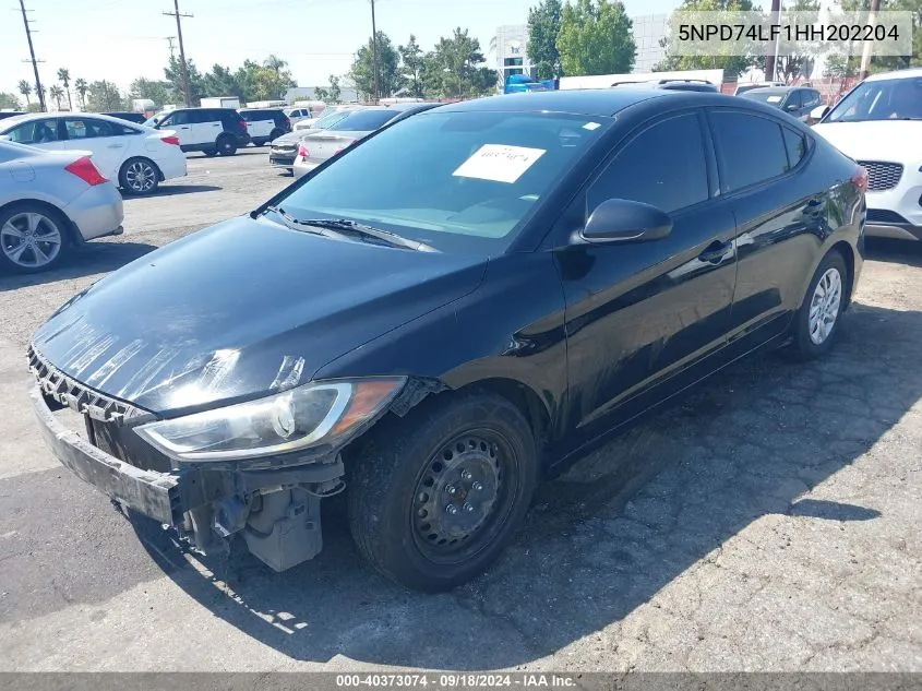 5NPD74LF1HH202204 2017 Hyundai Elantra Se