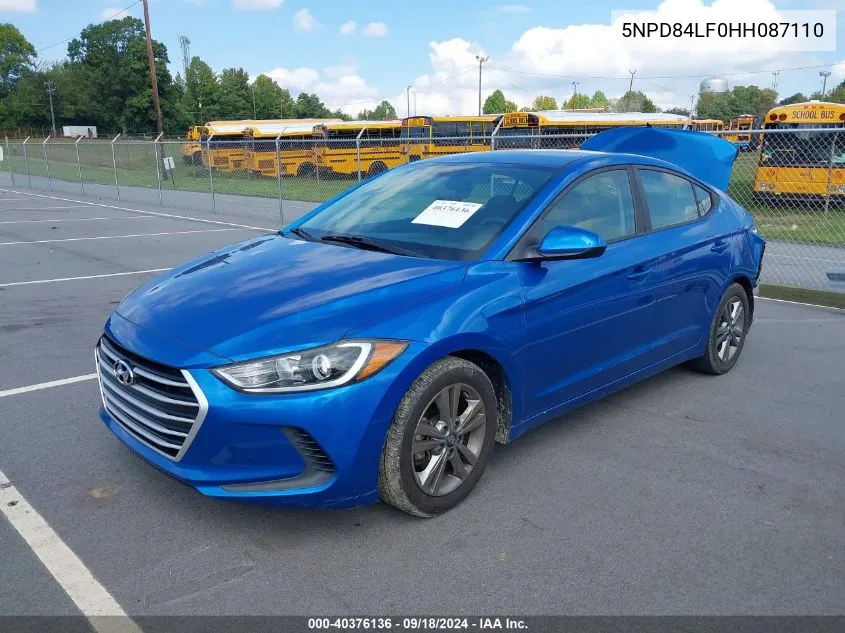 5NPD84LF0HH087110 2017 Hyundai Elantra Se