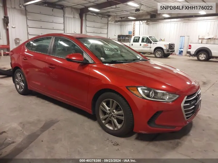 2017 Hyundai Elantra Se VIN: 5NPD84LFXHH176022 Lot: 40378380