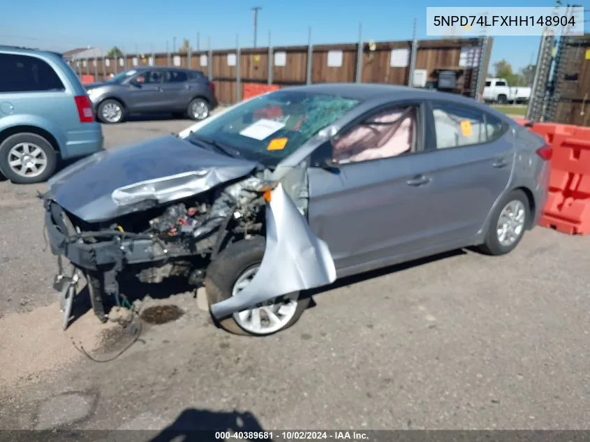 5NPD74LFXHH148904 2017 Hyundai Elantra Se