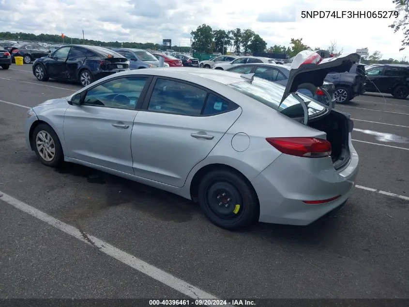 5NPD74LF3HH065279 2017 Hyundai Elantra Se